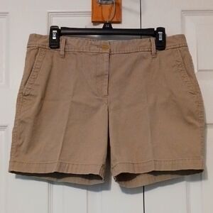 Talbots Tan Shorts Classic Cotton Blend